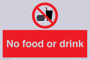 No food or drink